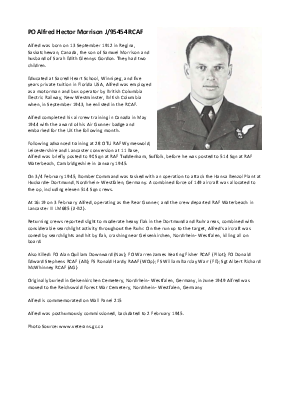 A preview of a PDF biography for Morrison, Alfred Hector